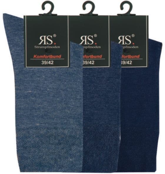 Pánské společenské ponožky bez gumiček RS 39-42 mix barev