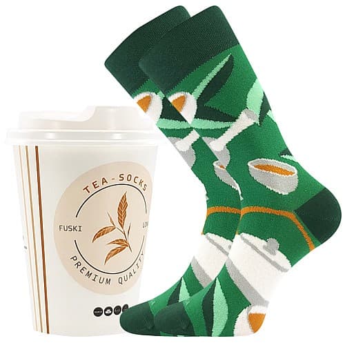TEA SOCKS veselé ponožky Lonka 42-45 vzor 02