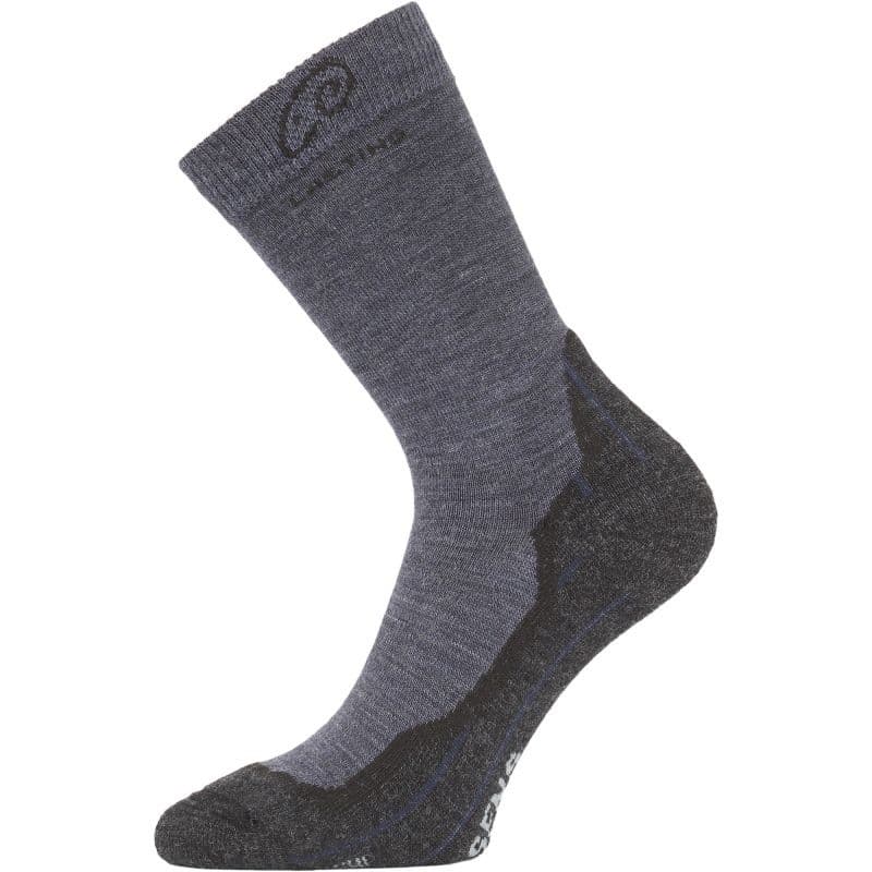 WHI merino trekingové ponožky Lasting tm. modrá / šedá XL