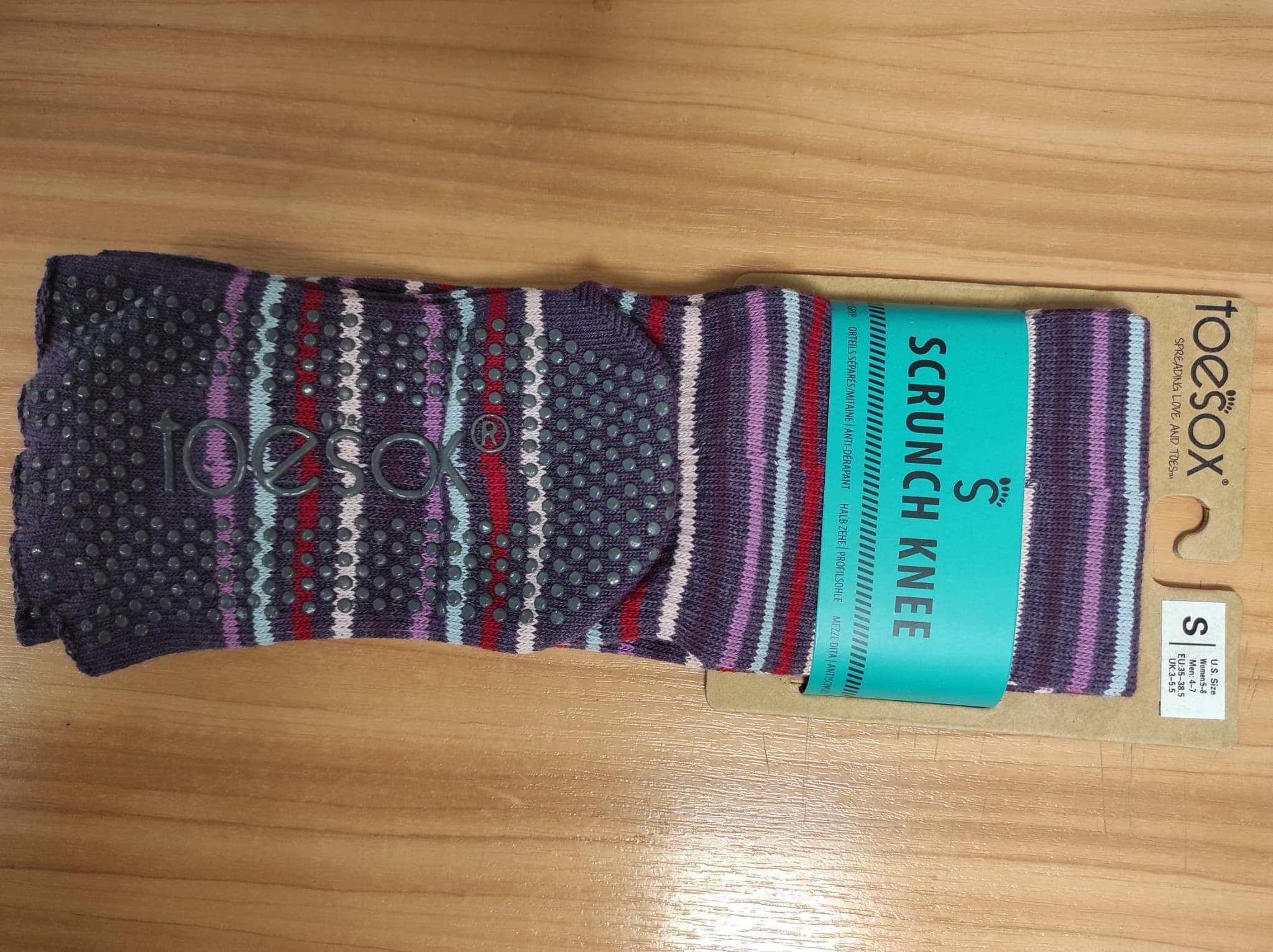 SCRUNCH KNEE bezprstové protiskluzové podkolenky ToeSox - FREESTYLE M