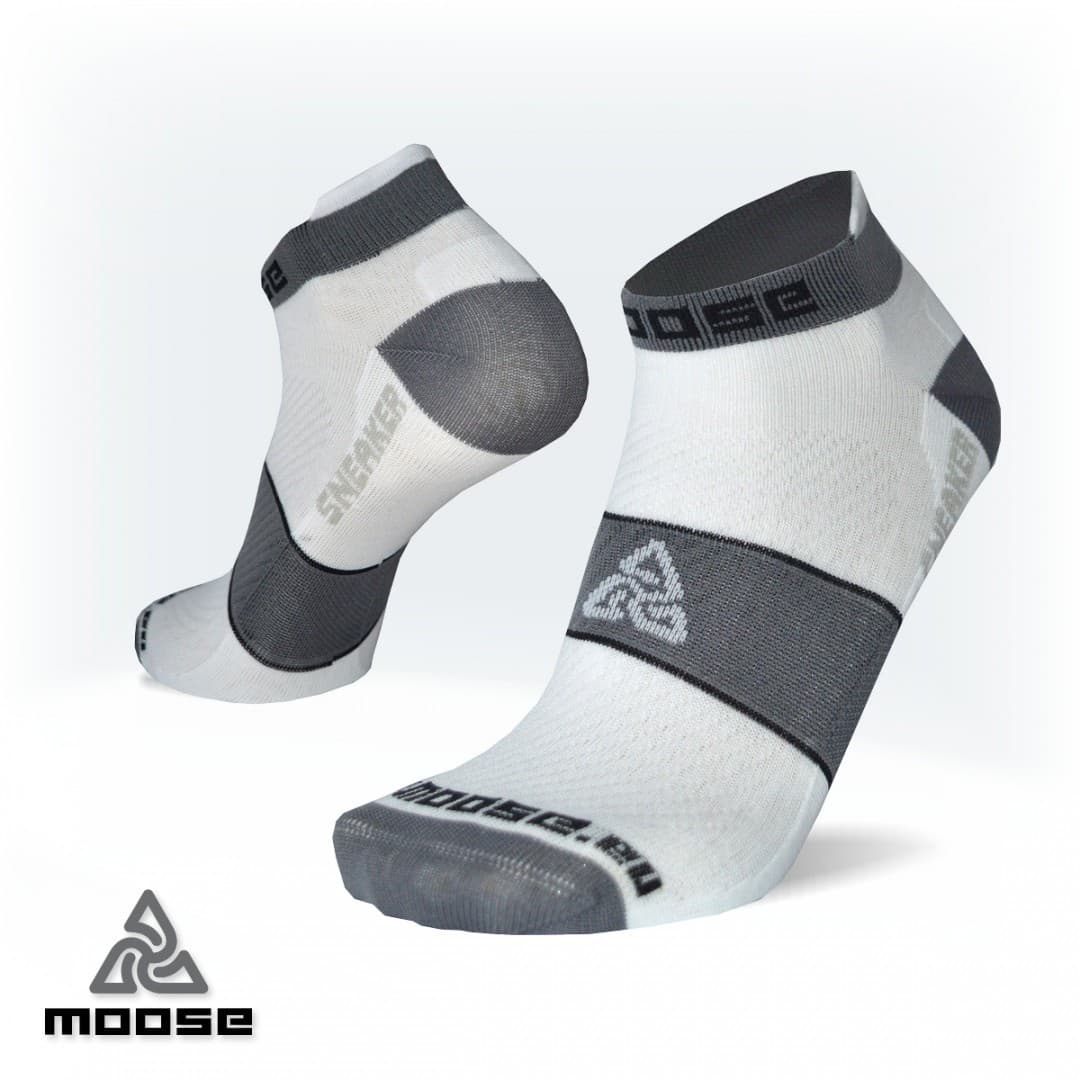 SNEAKER extra nízké ponožky Moose bílá L