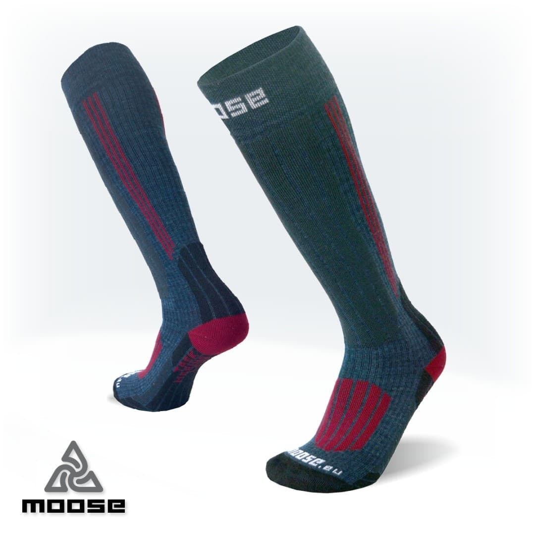 TREK LONG merino turistické podkolenky Moose modrá L