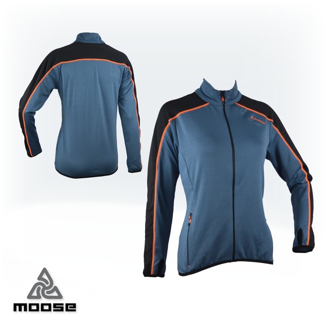STELVIO WOMEN lehká mikina na zip Moose oranžová
