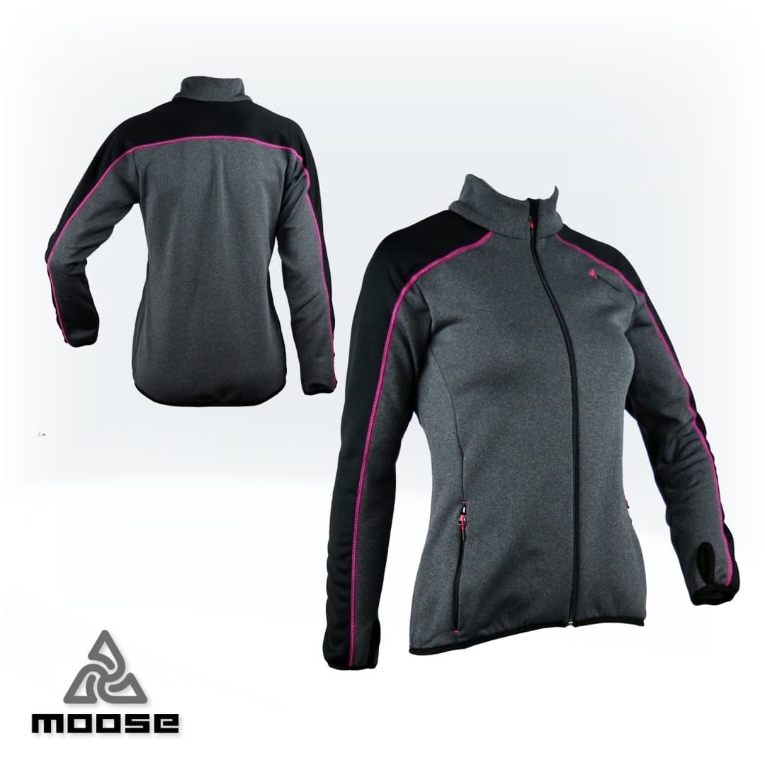 RONDANE WOMEN softshell mikina na zip Moose šedá