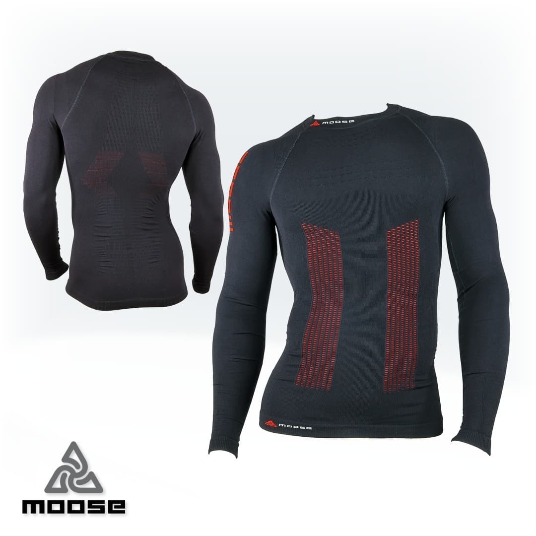 SPEED TEE LSL MEN seamless polokompresní termoprádlo Moose