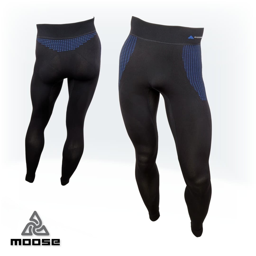 SPEED PANTS LSL MEN seamless polokompresní termoprádlo Moose modrá M / L