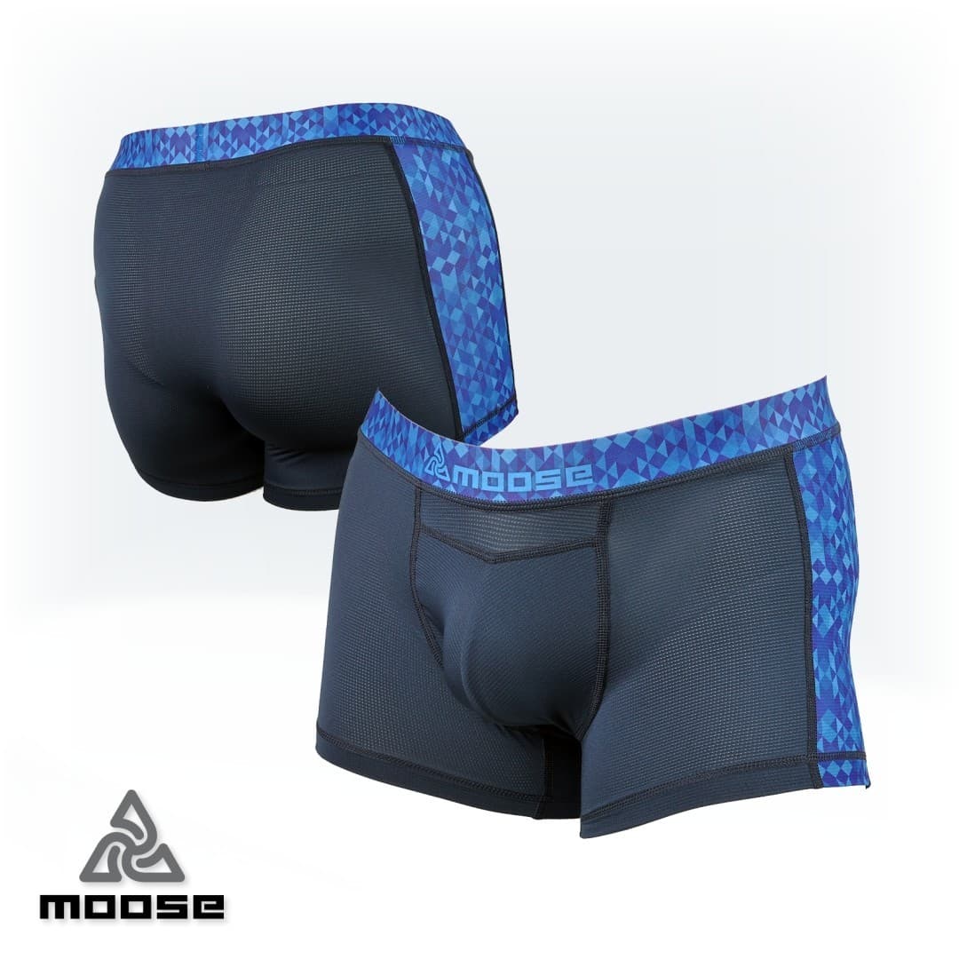 TABIT BOXER MEN pánské rychleschnoucí funkční boxerky Moose modrá L