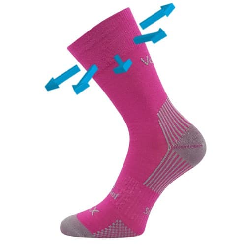 OPTIMUS sportovní merino vlněné ponožky VoXX 35-38 fuchsia
