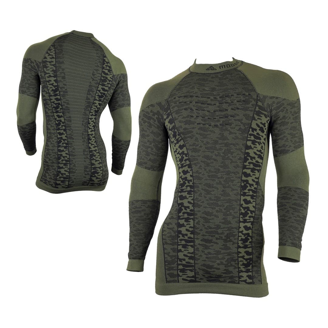 ELEMENT TEE MEN teplé prodloužené termoprádlo Moose zelená M / L
