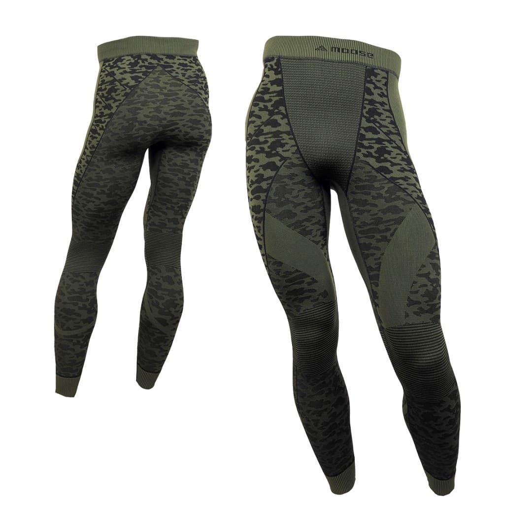ELEMENT PANTS MEN teplé prodloužené termoprádlo Moose zelená M / L