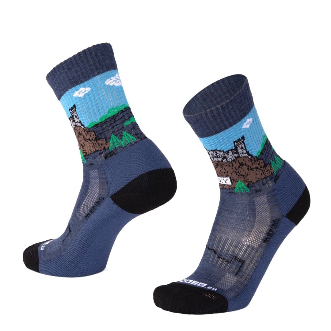 TATRAN TROSKY vysoké merino ponožky Moose modrá 3XL