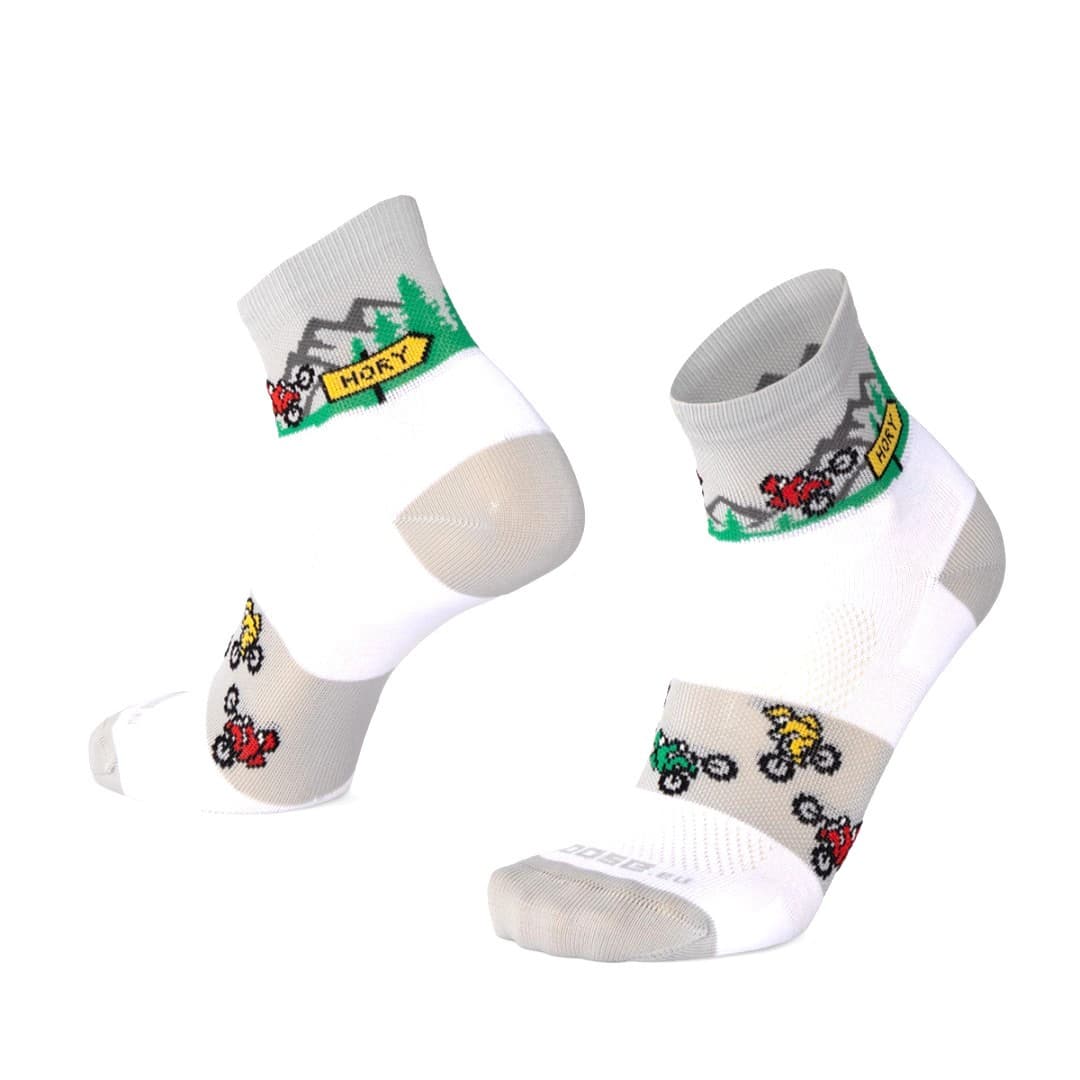SMILE10 BIKE střední veselé sportovní ponožky Moose